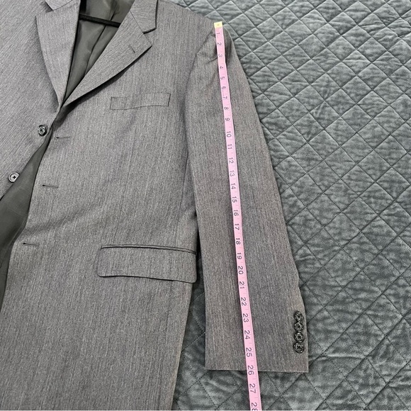 Burberry London Blazer Sport Coat Jacket Men’s 44 Long Wool Gray - Picture 7 of 7